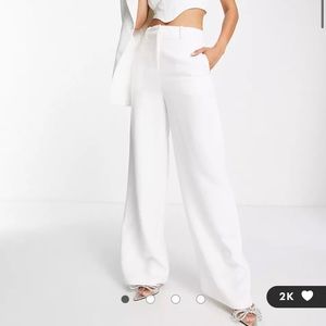 ASOS SNDYS Tailored White Pants